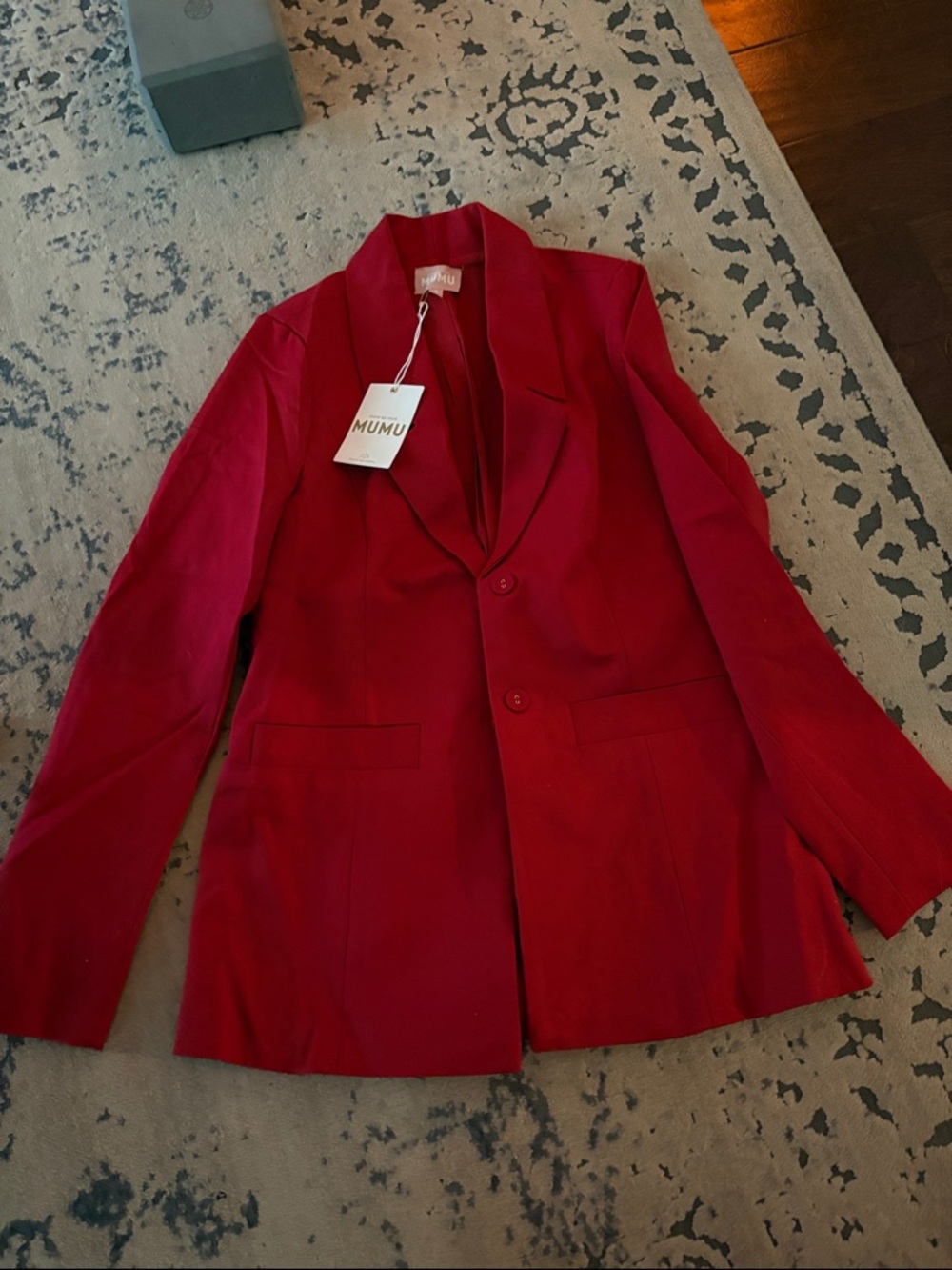 Show me your mumu Red Tailored Blazer Jacket